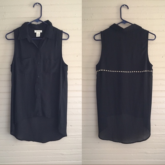 Sans Souci Tops - Price down  High And Low Sheer Blouse Size M